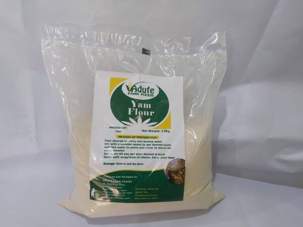 Yam Flour/Elubo Isu - 1.25 KG or 2.5 KG Already Grinded Pack